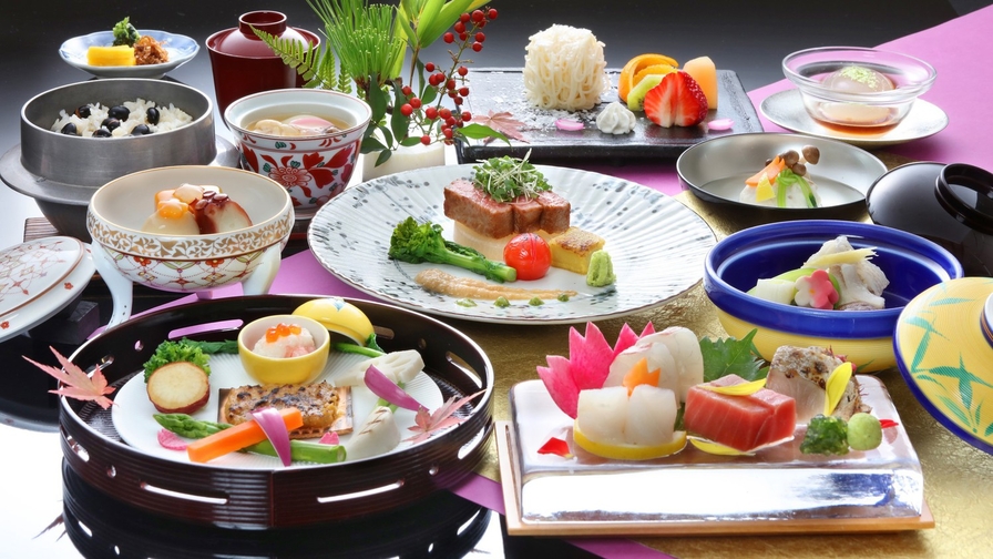 【温泉SALE】上質な空間と日本料理の融合★庭園に佇む離れレストランで食す創作和会席